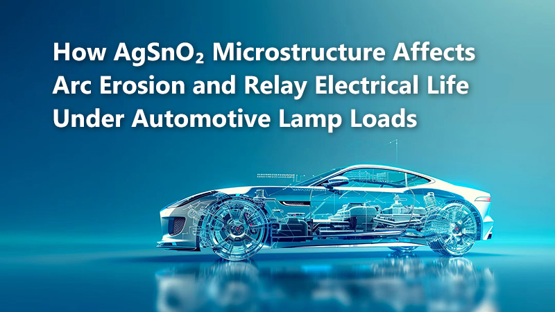 Influence de la microstructure de l'AgSnO₂ sur l'érosion par arc électrique et la durée de vie électrique en relais sous les charges des...