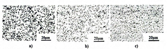 Comparaison de la microstructure de mat&eacute;riaux ayant diff&eacute;rentes teneurs en oxydes