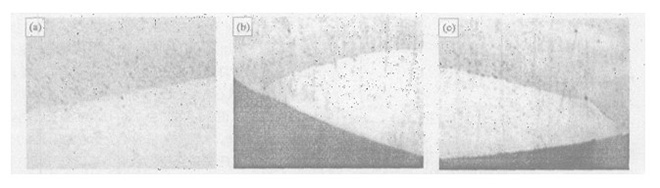 Coupe transversale des contacts de rivets composites AuNi5/CuNi20