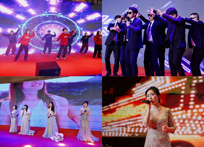 Banquet et divertissement du festival des lanternes